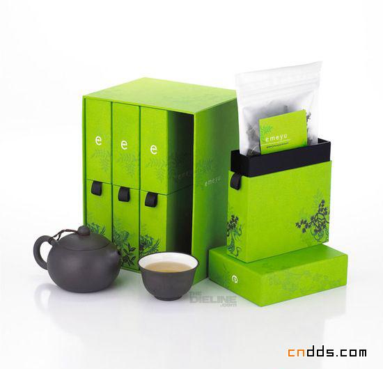 绿色风格茶叶(Emeyu Tea)包装设计欣赏