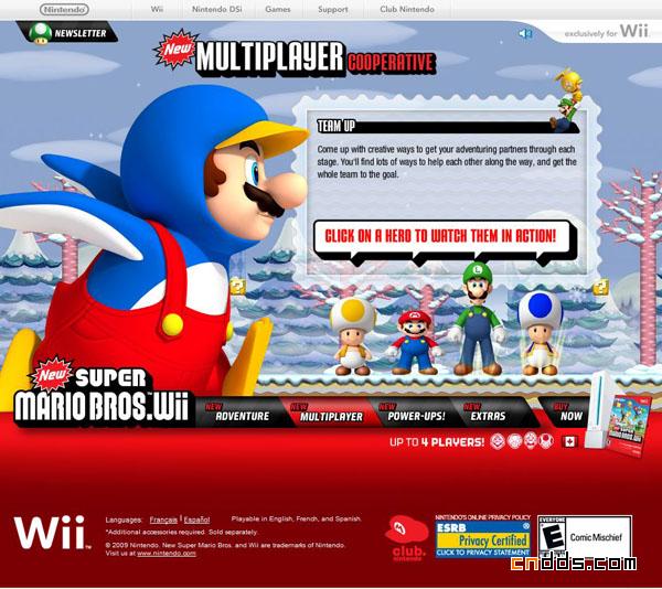Nintendo官方网站欣赏——永远的超级玛丽