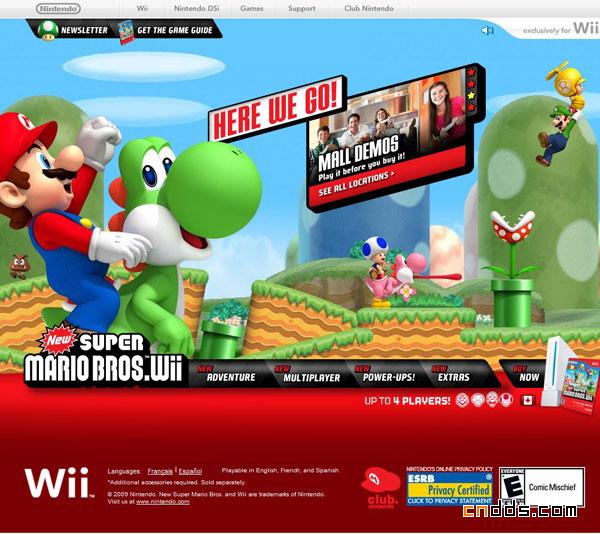 Nintendo官方网站欣赏——永远的超级玛丽