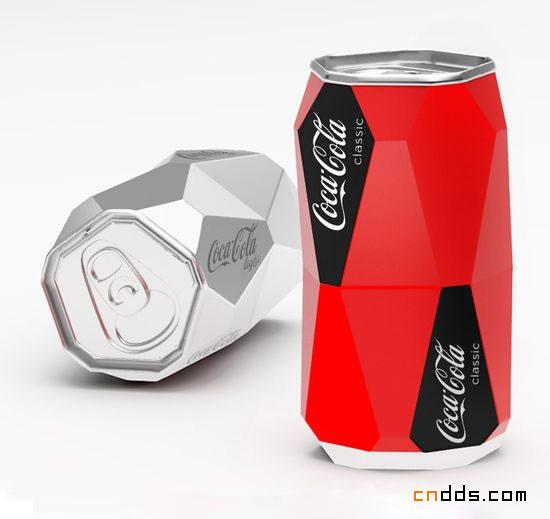 可口可乐独特的概念包装罐设计