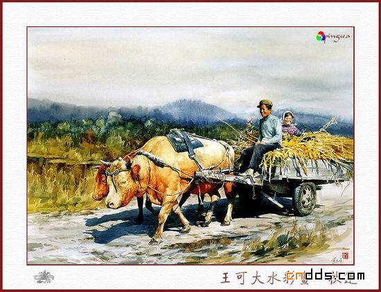 鄉村氣息水彩畫欣賞