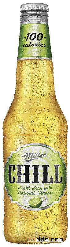 酸橙口味的冷藏Miller啤酒欣赏