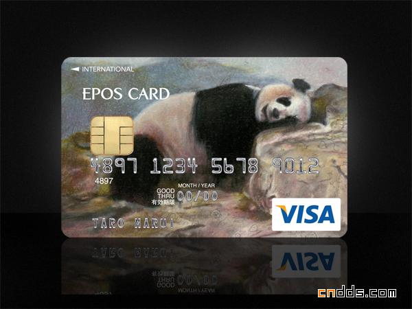 丰富图案—VISA CARD信用卡设计