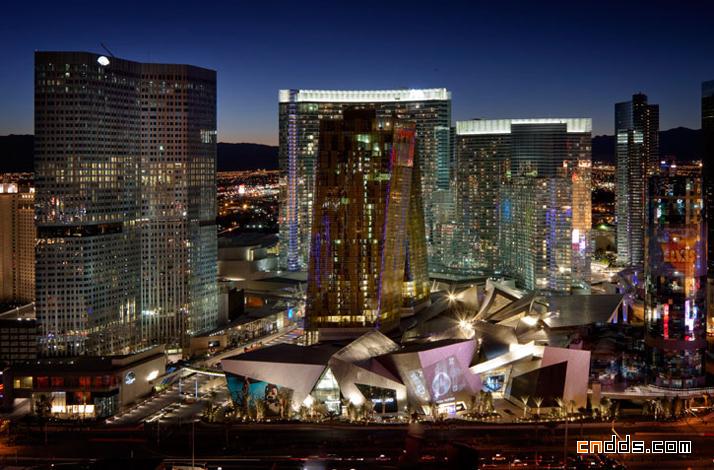 晶体外形建筑MGM MIRAGE城市中心