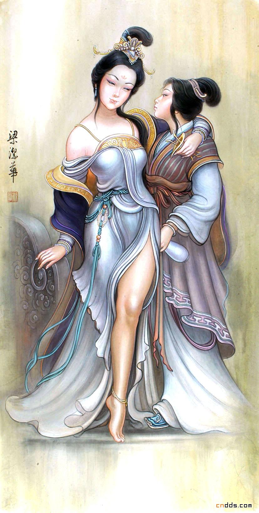 梁洁华国画艺术作品欣赏