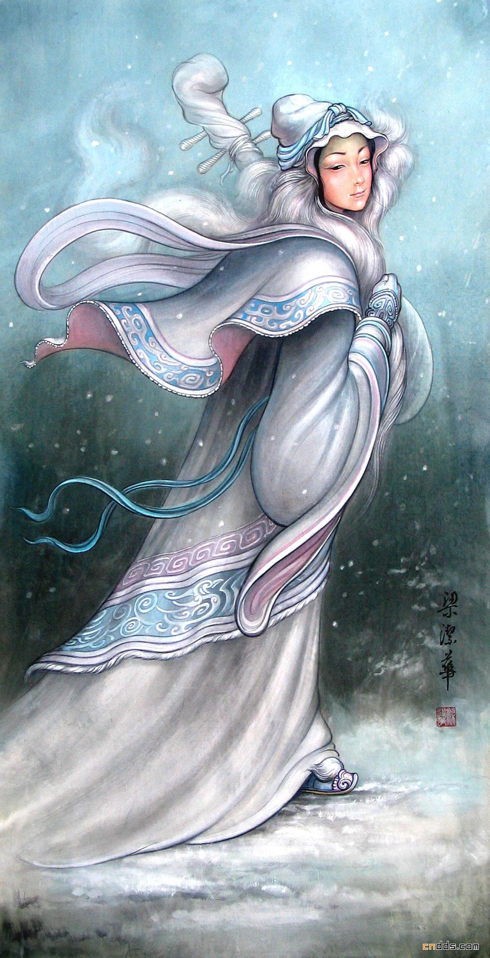 梁洁华国画艺术作品欣赏