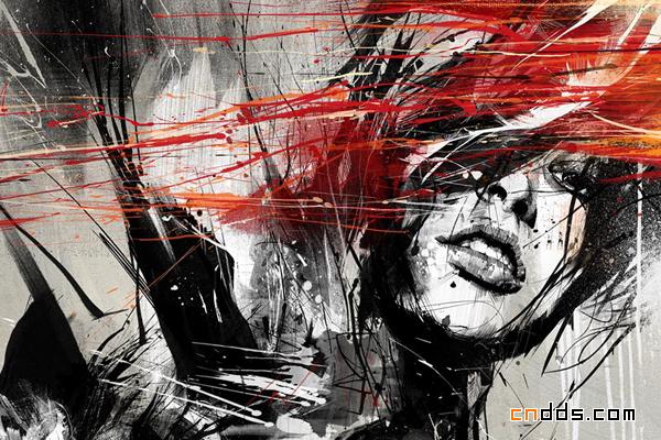 Russ Mills超酷线条插画