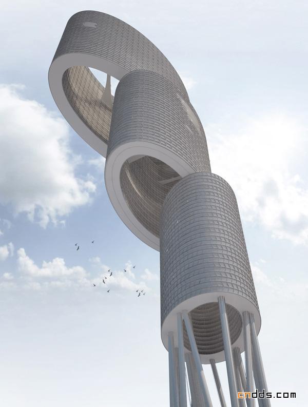 垂直的城市（Vertical City 效果图欣赏）