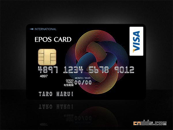 丰富图案—VISA CARD信用卡设计