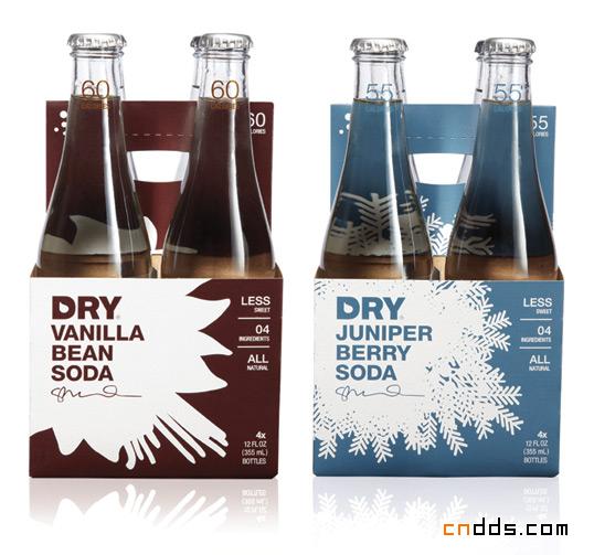 Dry Soda Company苏打水包装欣赏