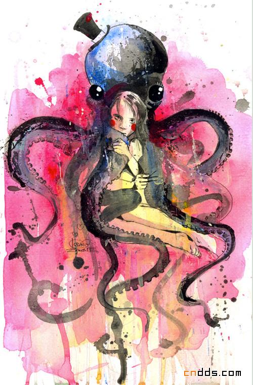 水彩插画欣赏