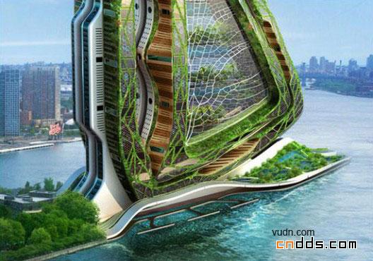 纽约农场摩天大楼概念设计（垂直的蜻蜓）