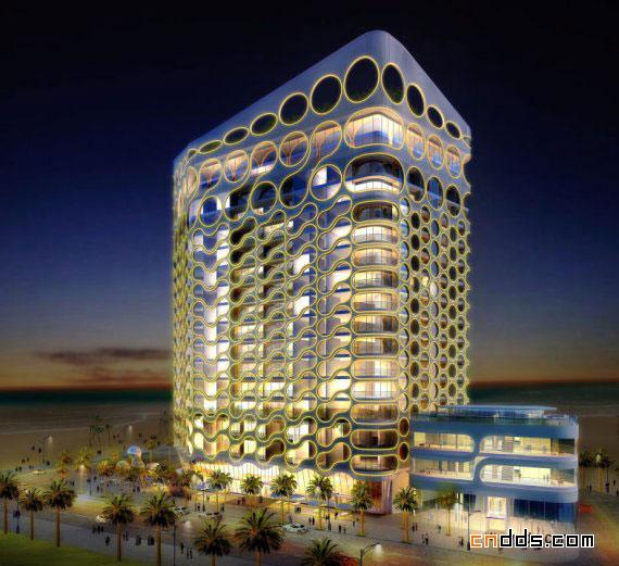 迪拜点式高层建筑设计方案