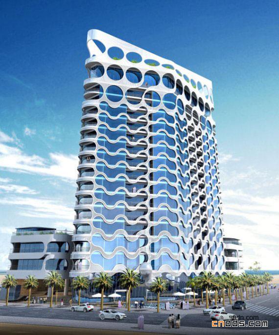 迪拜点式高层建筑设计方案