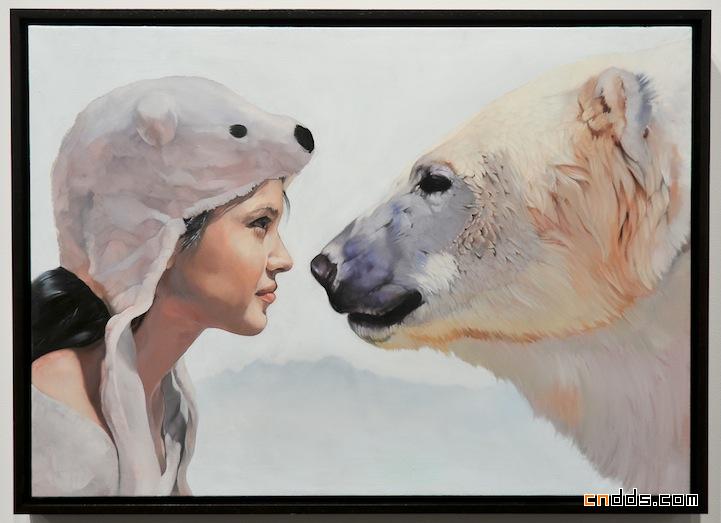 和谐的人与动物：Nate Frizzell绘画作品