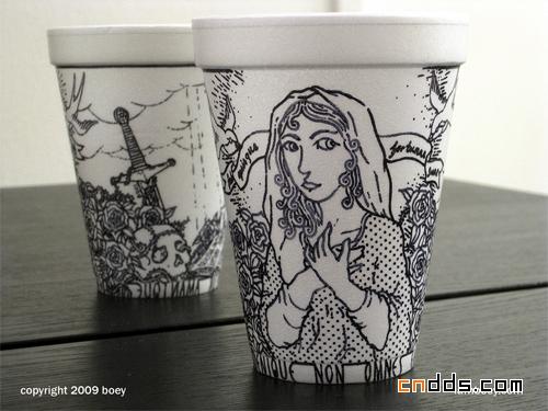 30款创意咖啡纸杯设计欣赏