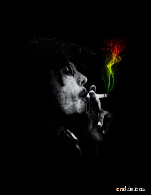 明星插画: 牙买加雷鬼音乐大师Bob Marley