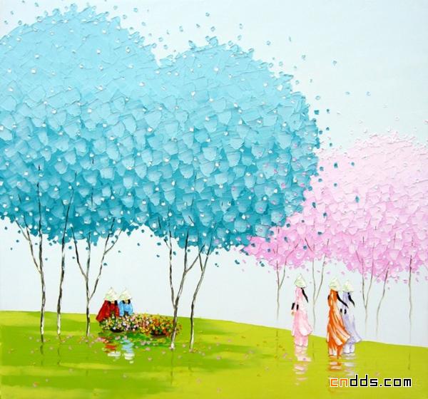 越南艺术家Phan Thu Trang清新绘画欣赏