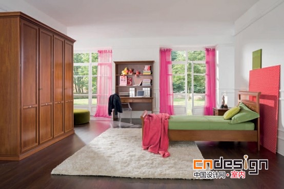 10个使用古典家具的国外现代女孩房间设计