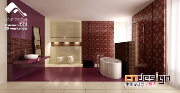 国外现代华丽的浴室设计
