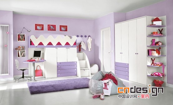 50款现代儿童卧室设计欣赏