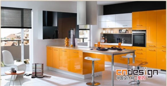 国外橙色系厨房设计欣赏