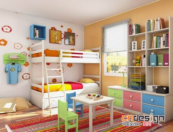 色彩活泼的儿童房设计