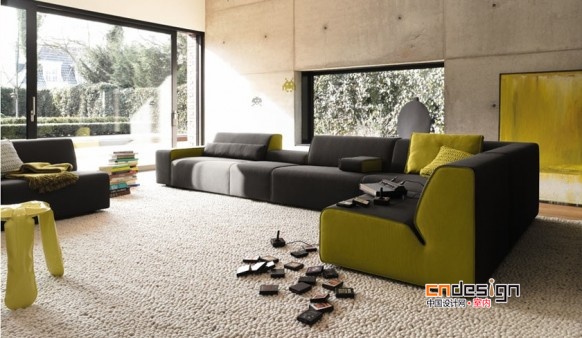 客厅的焦点：德国沙发设计