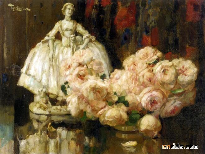 比利时后印象派画家Fernand Toussaint（1873年—1956年）