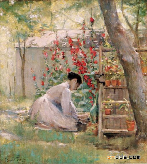 美国印象派画家Robert Lewis Reid （1862年- 1929年）