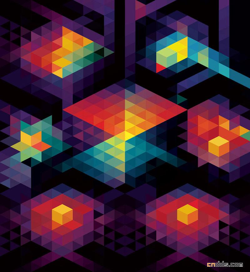 震撼的色彩几何世界：Andy Gilmore作品欣赏