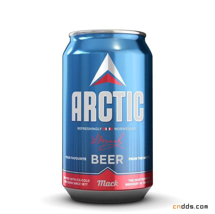 激赏尖峰时刻 Arctic啤酒铁听包装