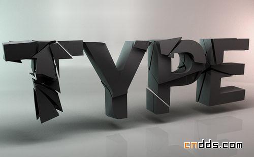 触摸立体—30+创意3D字体设计