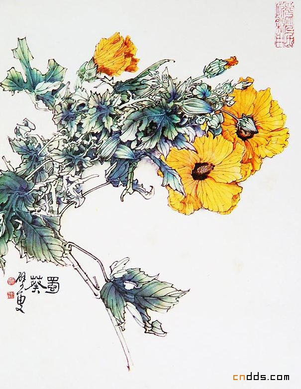 郑乃珖百花画集