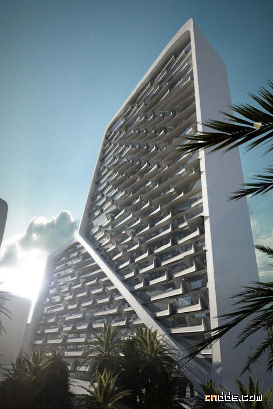 移植建筑师:垂直村,迪拜