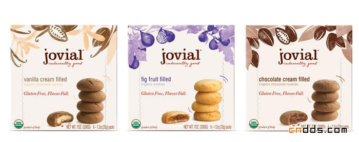 原材质的美味 Jovial曲奇饼干鲜亮包装