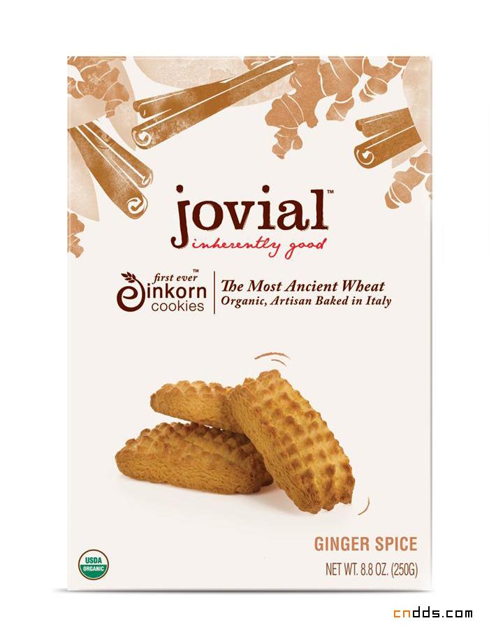 原材质的美味 Jovial曲奇饼干鲜亮包装