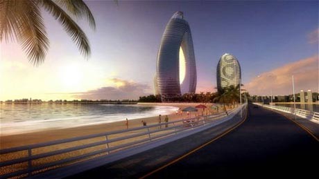 三亚凤凰岛艳惊全球的建筑群