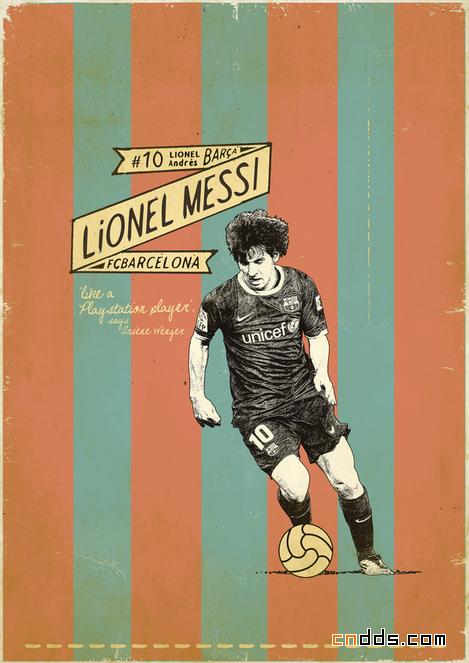 Zoran Luci怀旧风格足球海报