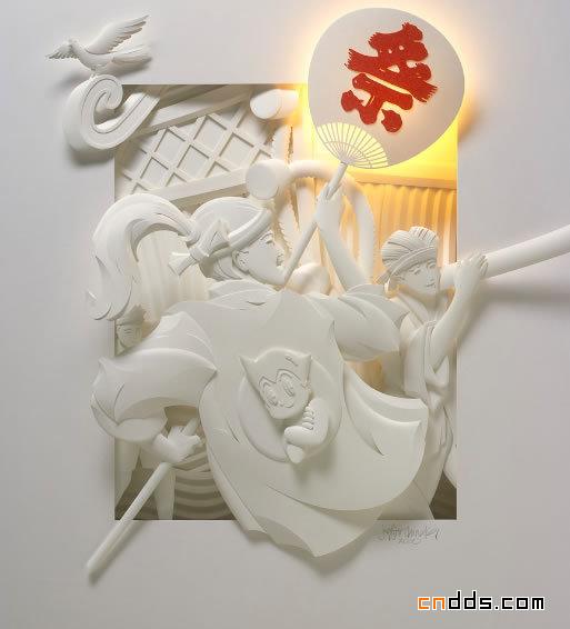 美国艺术家美妙的立体纸雕艺术