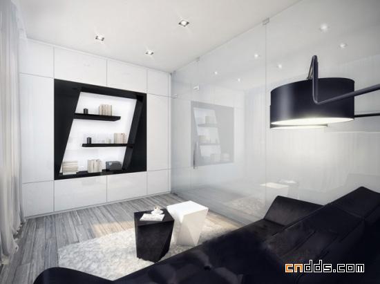 公寓设计未来派-黒白派