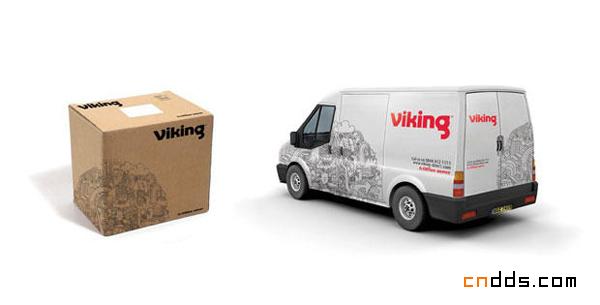 手绘风塑造Viking品牌新形象