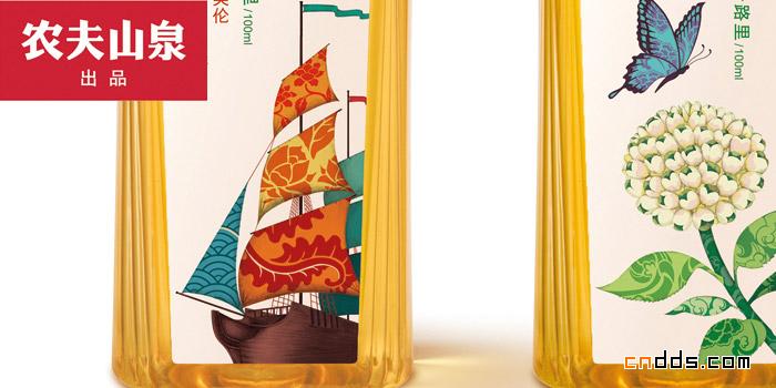东方树叶茶饮料包装设计