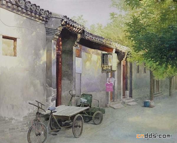 残存在画作中的老北京