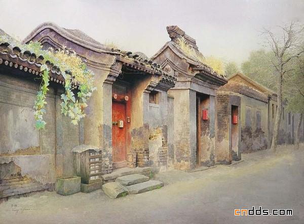 残存在画作中的老北京