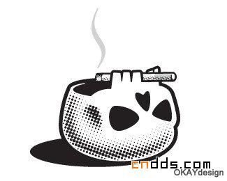 骷髅头logo设计