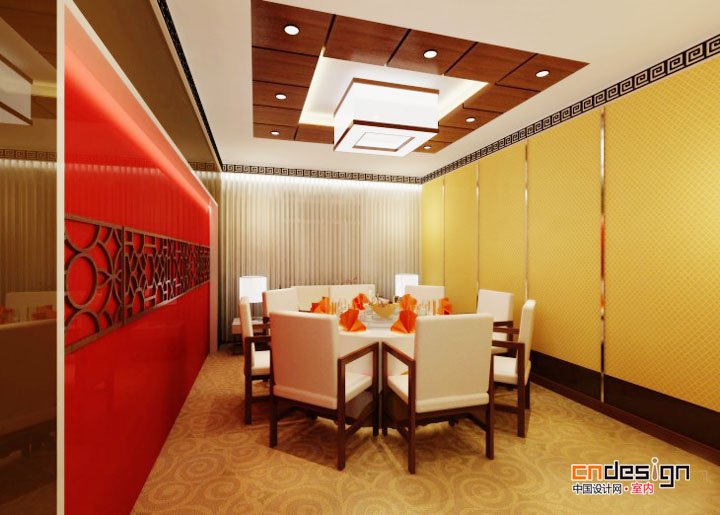 现代中式餐厅室内设计欣赏