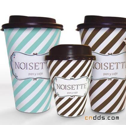 法式线条-Noisette咖啡厅品牌设计