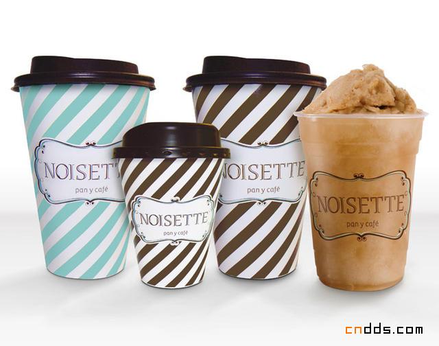 法式线条-Noisette咖啡厅品牌设计