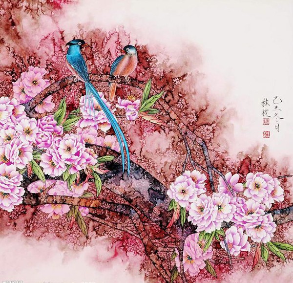 蝶恋花之中国工笔画